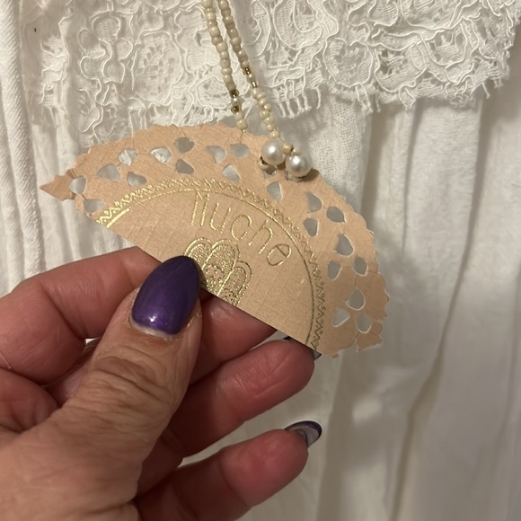 Muche Muchette Bounty White Lace Trim Romper - Picture 5 of 10